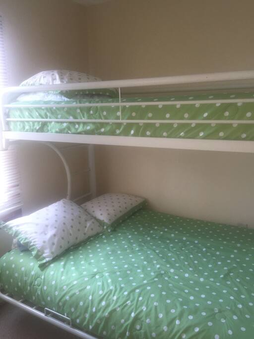 Full bed bottom bunk top