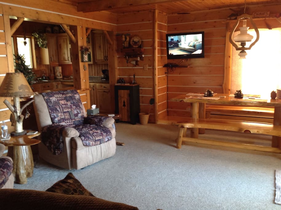 One view from the upstairs living and dining room