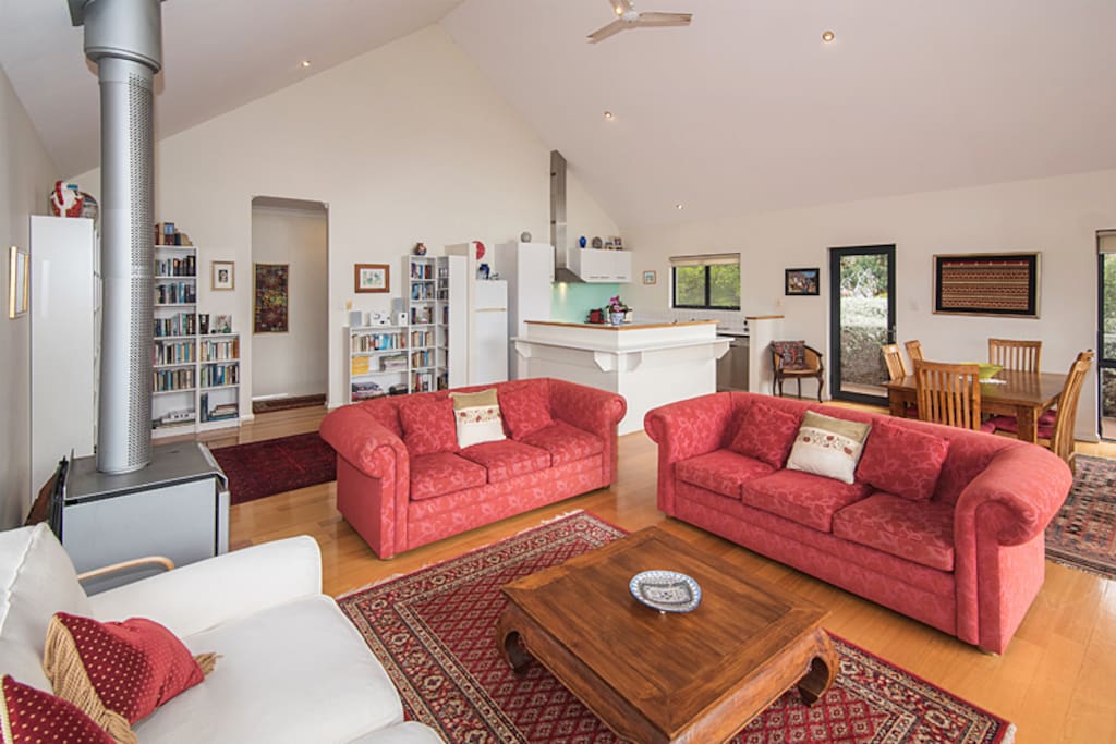 Relax in the large open plan living area.