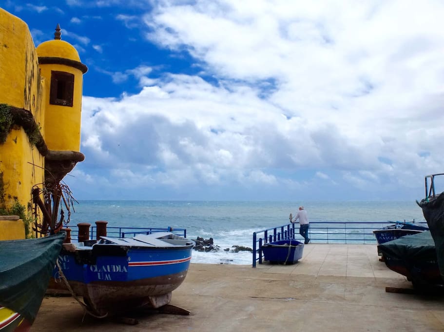 São Tiago Beach nearby Largo do Socorro - is 2 minutes by car or 10 minutes walk from the house