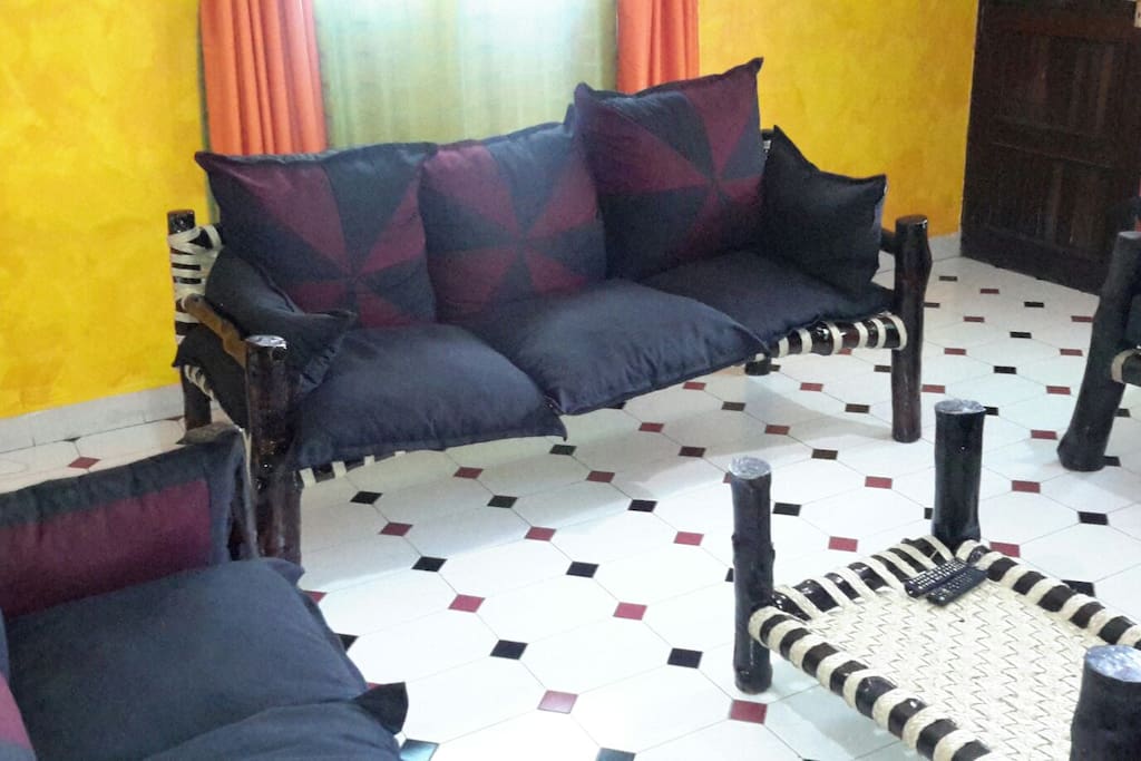 Lamu style seats locally made using mangrove trees