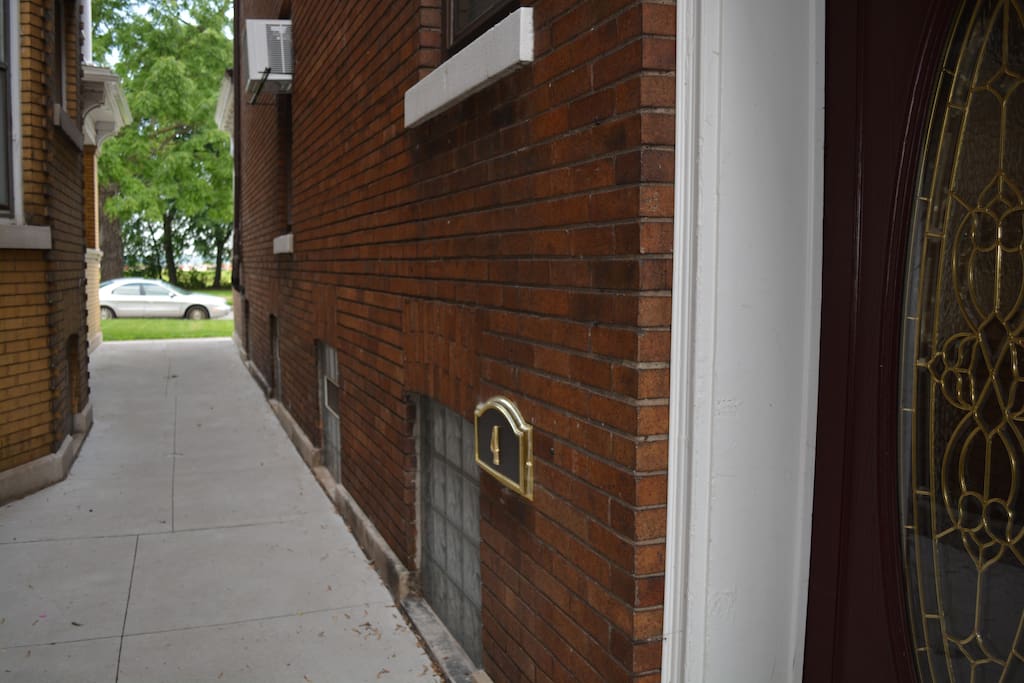 Unit #4 Side Entrance