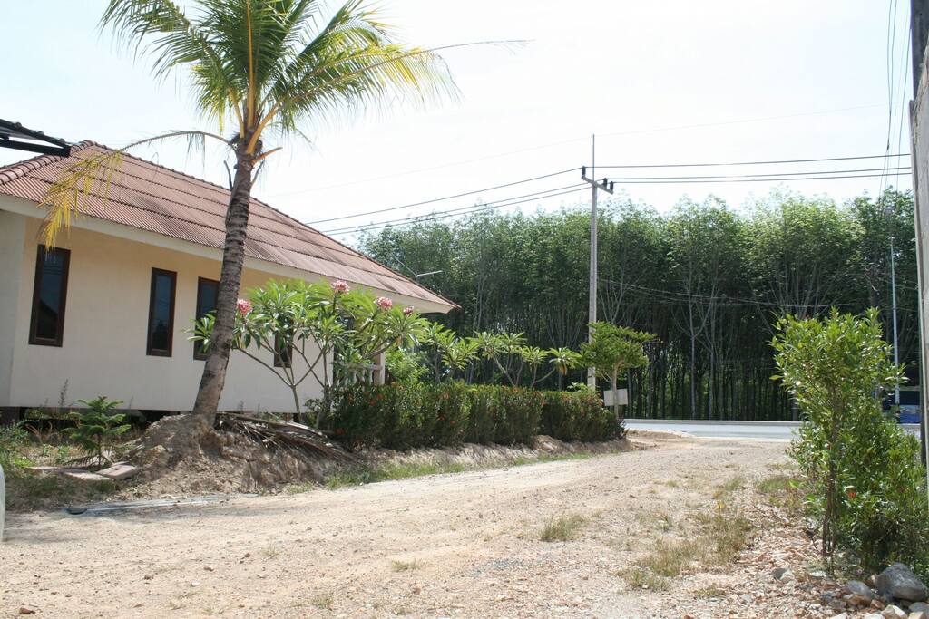 ถายนอกของบ้านพัก