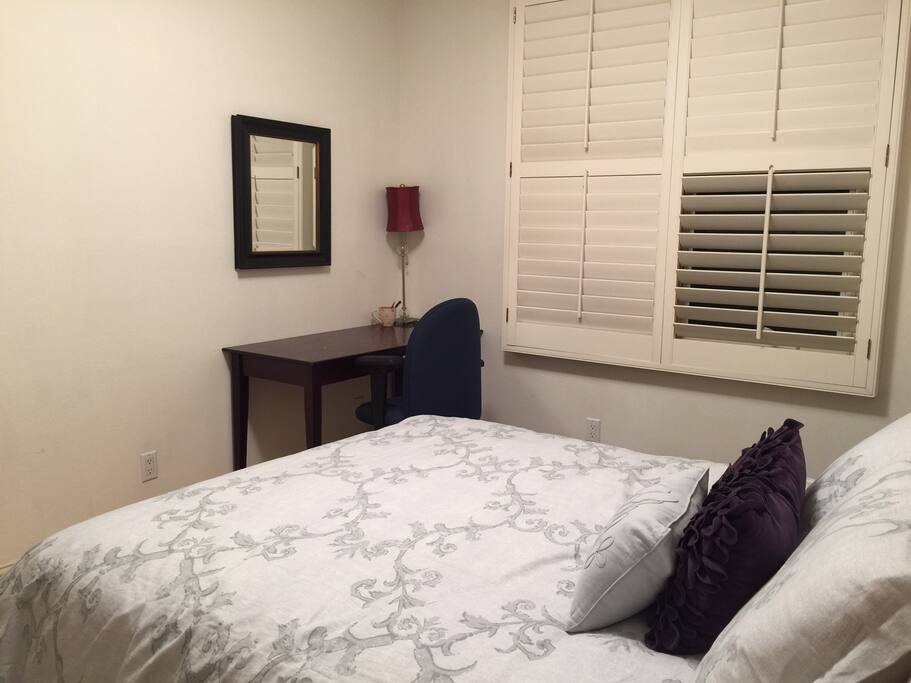Bedroom with desk