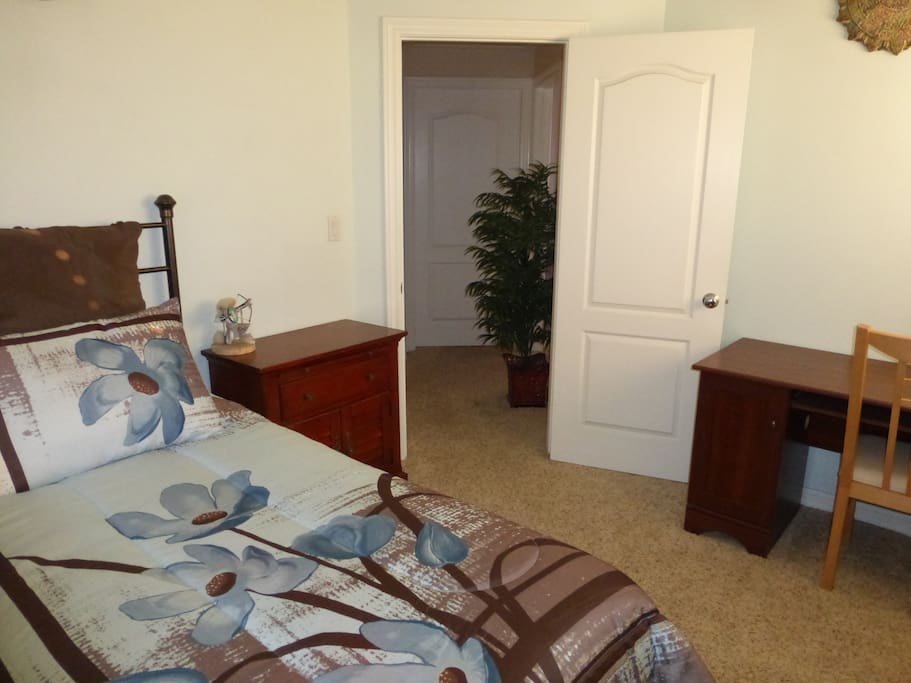Blue guest bedroom, 2nd view.