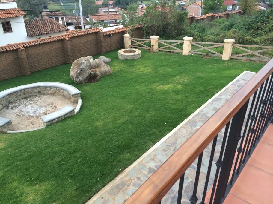 Jardín desde el balcón