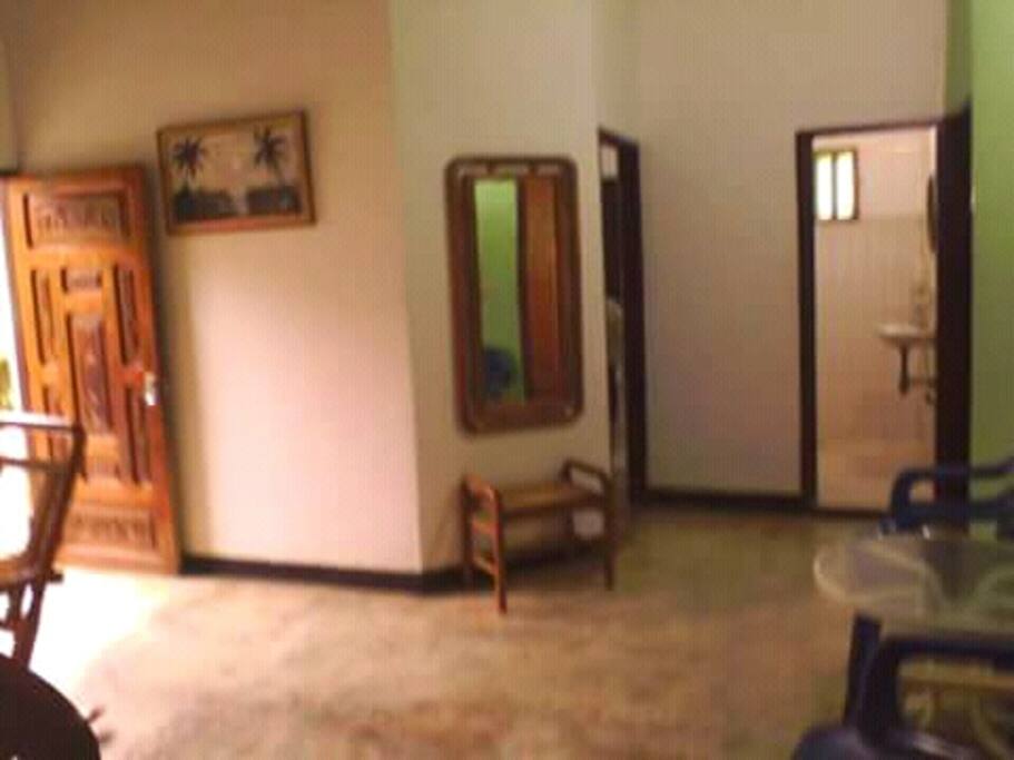Vista interna de la casa