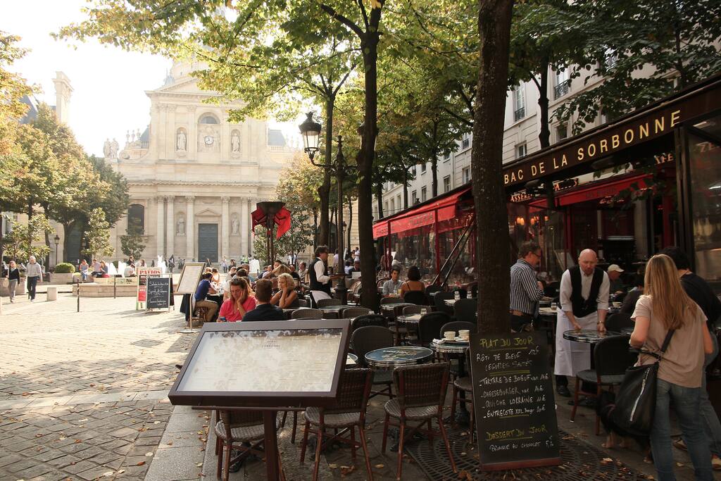 on Place de la Sorbonne