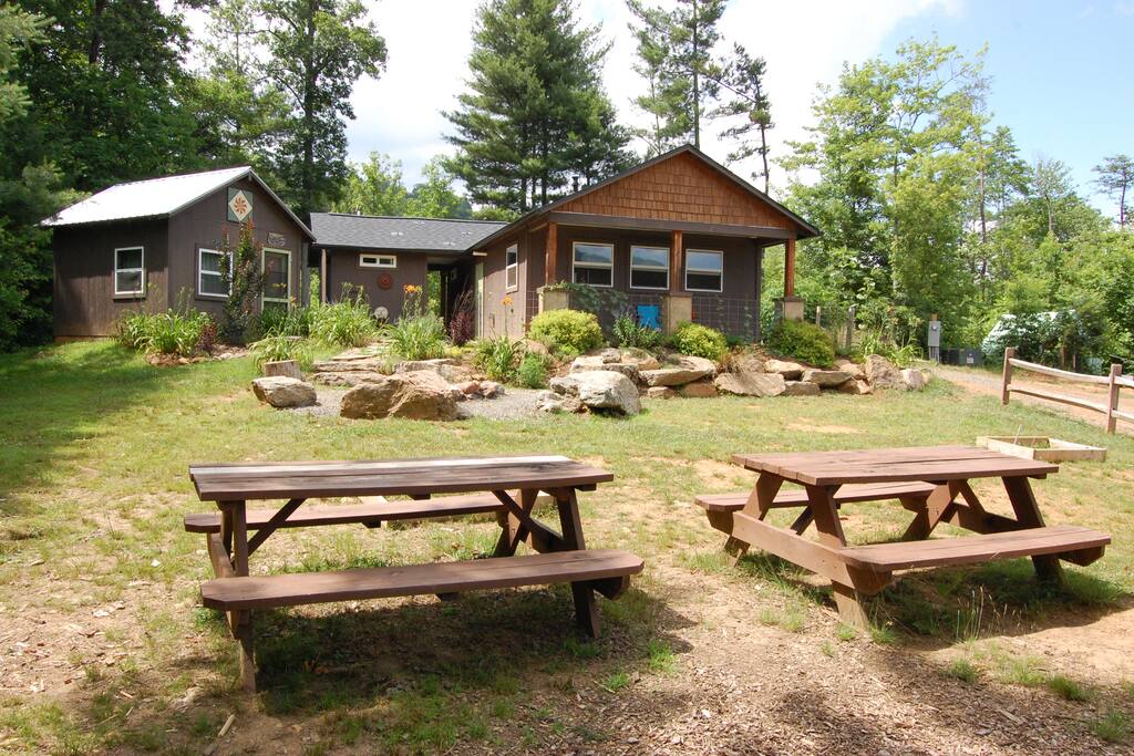 Community Building for guests to share use of kitchen and bathrooms