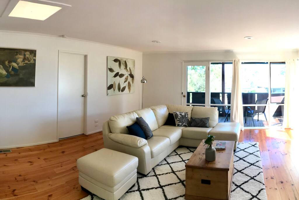 Living Room with balcony