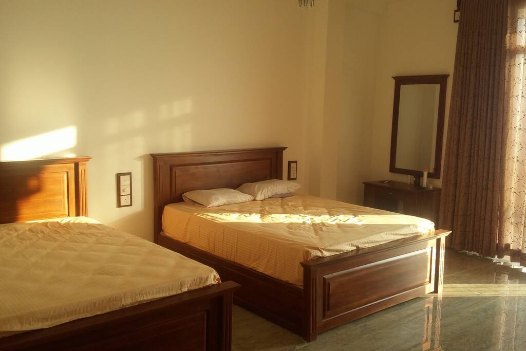 Room and comfy luxury beds