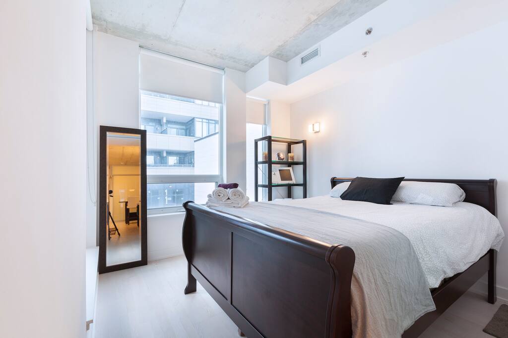 Master bedroom is filled with natural lighting!