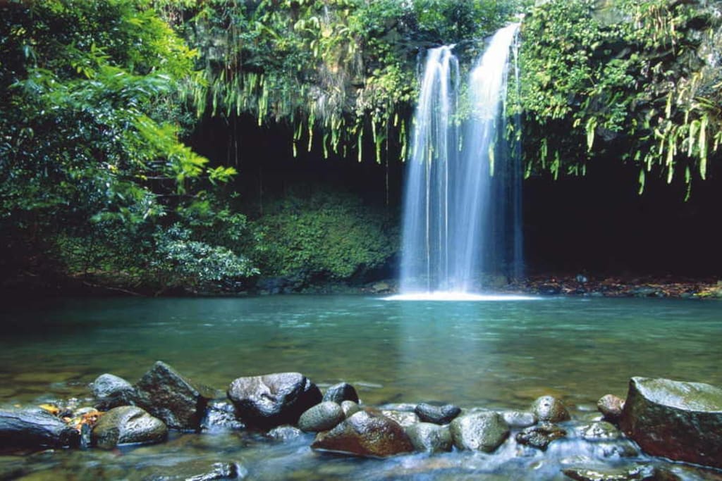 Close to waterfalls and hiking.