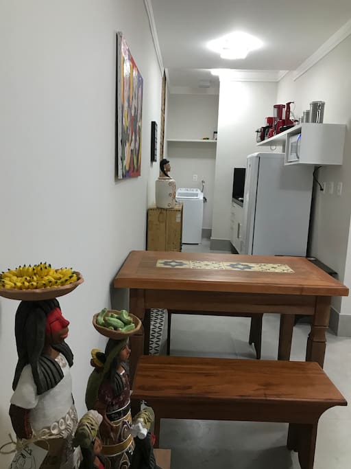 olhar da sala para cozinha