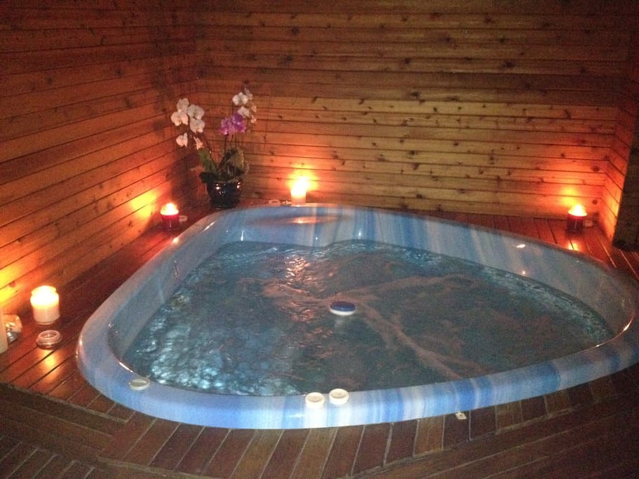 Hot Tub is Private to the Suite