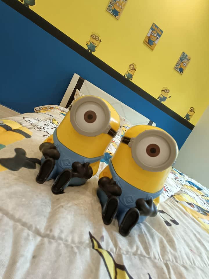 Minion room
1queen bed