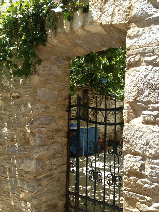 Enter through the garden gate