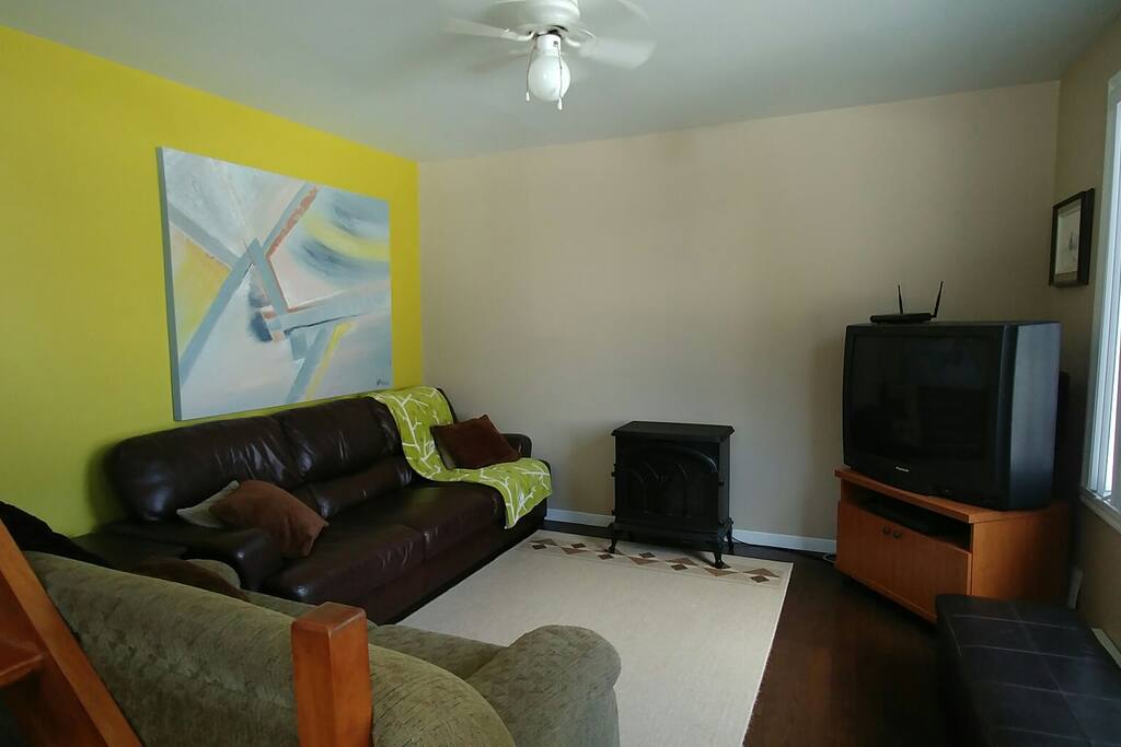 Salon avec divan-lit/Living room with sofa-bed