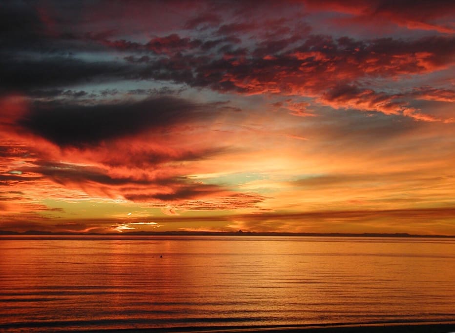 Stunning sunset taken from your private patio