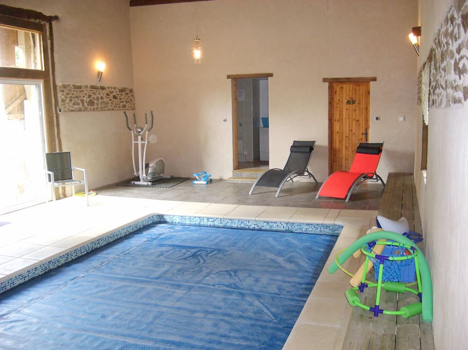 Swimming Pool between the gites.