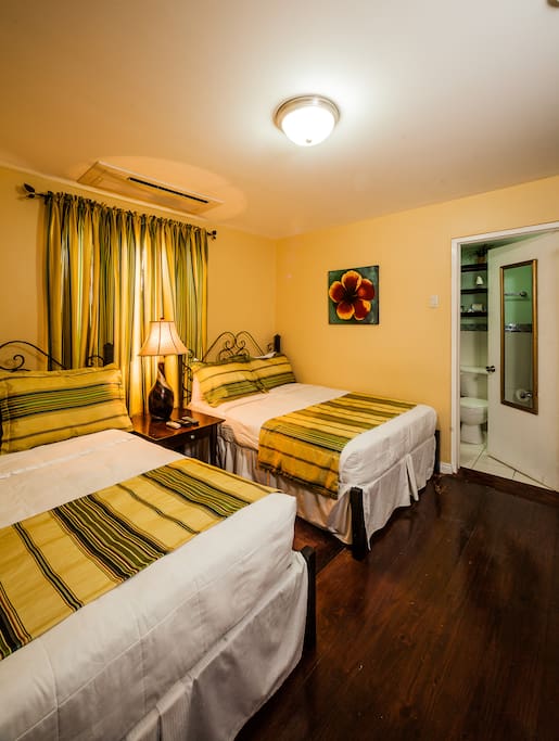 Superior Room with 2 double beds. Sleeps up to 4 persons.