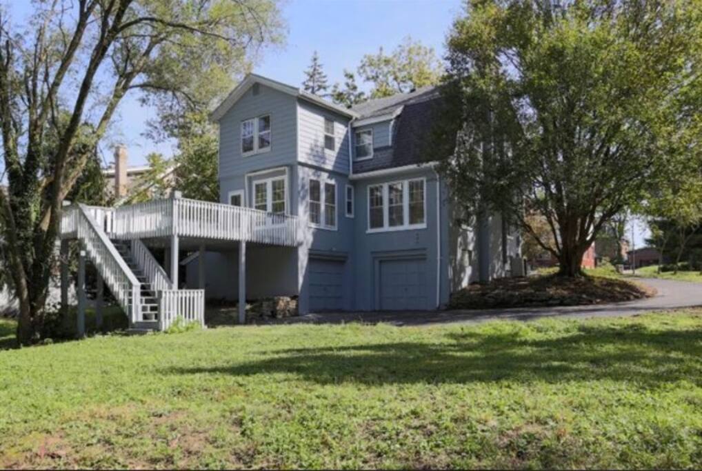 Garage to park your car and an amazing deck!