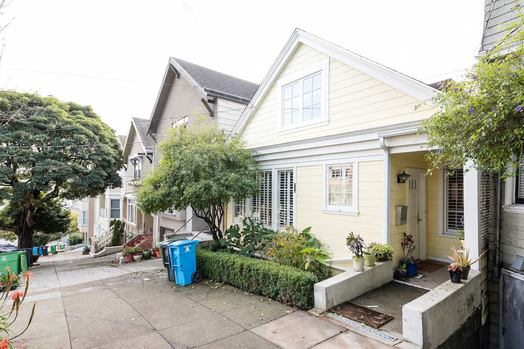 Front of the house, a 1910 Edwardian cottage.