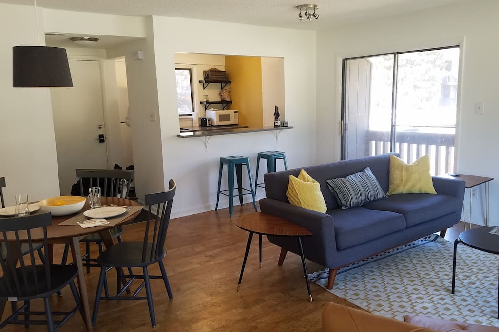 Bright, open living space
