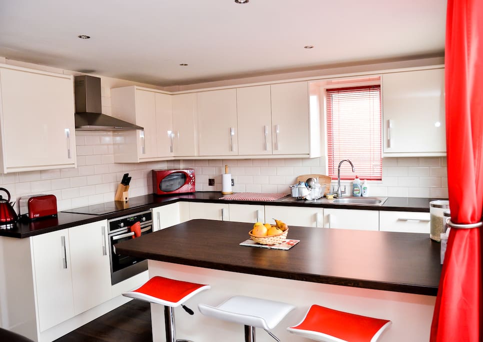 Kitchen with all essentials.