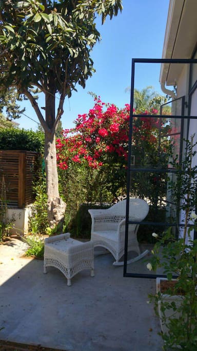 front patio from master bedroom
