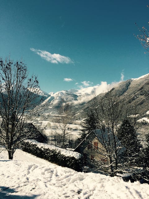 Cottage with a superb view of the Pla D Adet 12 people