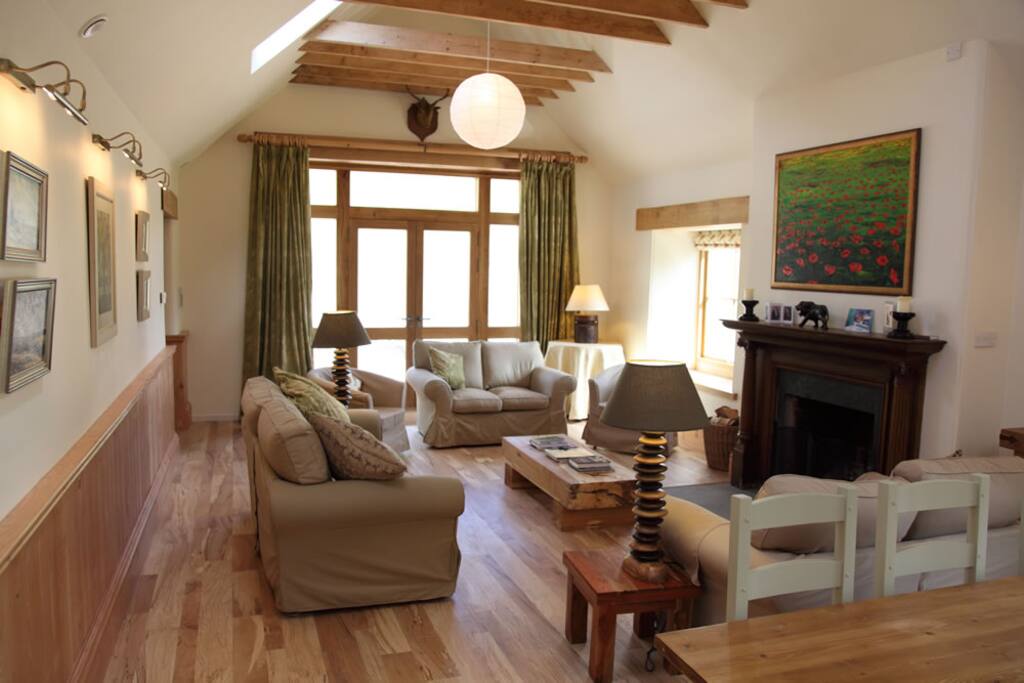 Spacious Sitting room provides ample space for 8-10 people.