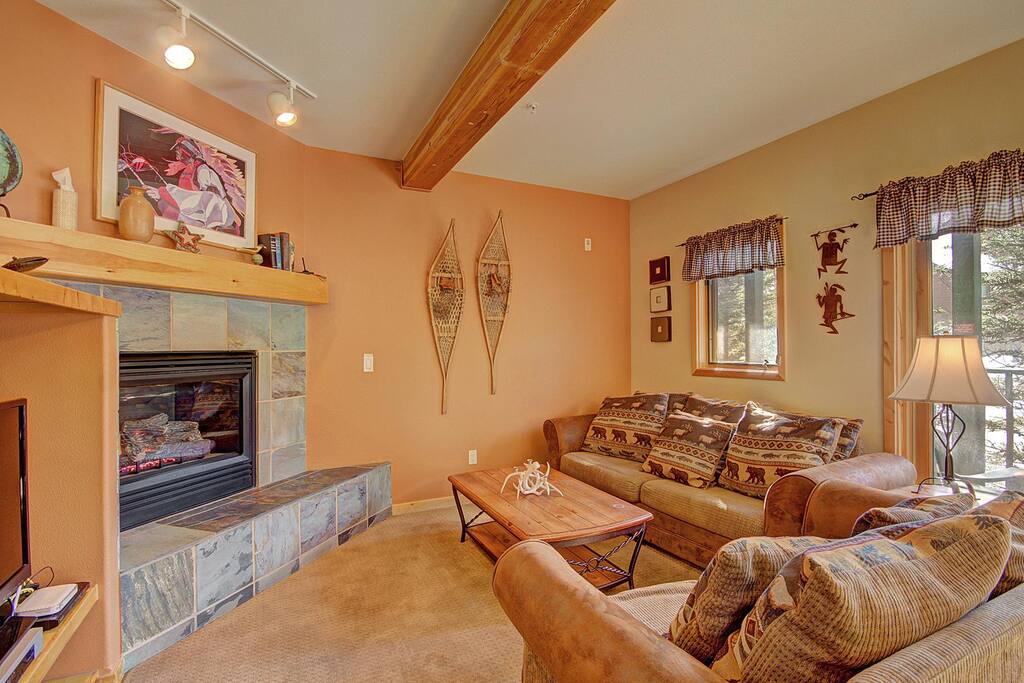 Enjoy a cold evening in front of the fire after skiing