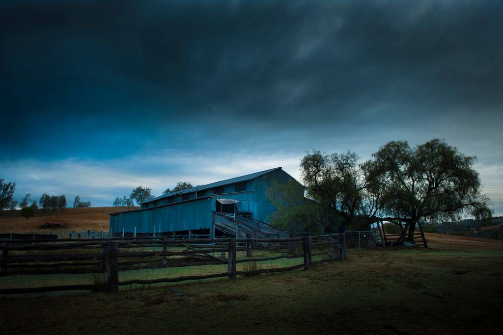 This is the operational Shearing Sheds used currently on the farm