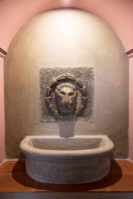 Stone Lion Detail at the Entrance