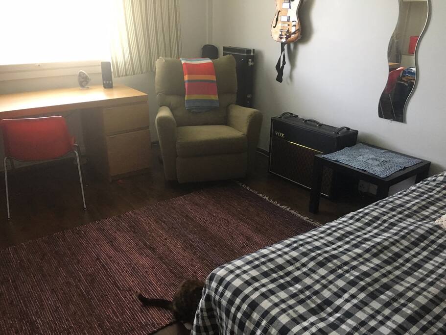 A bedroom for guest use.