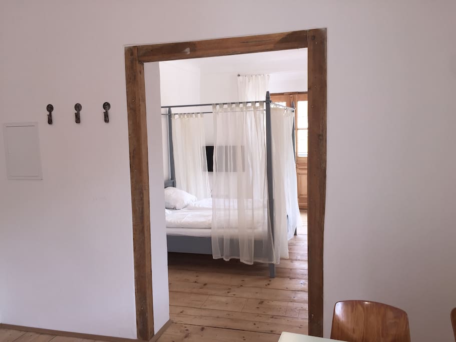 Blick aufs Himmelbett