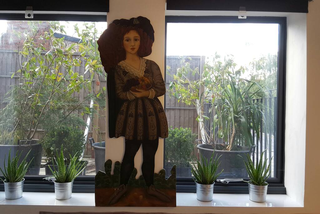 Your private friendly guard and a bit of greenery outside.