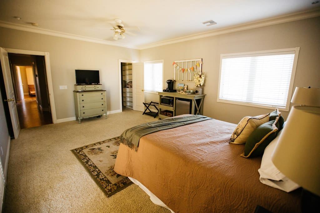 Bedroom #1 has lots of room to relax