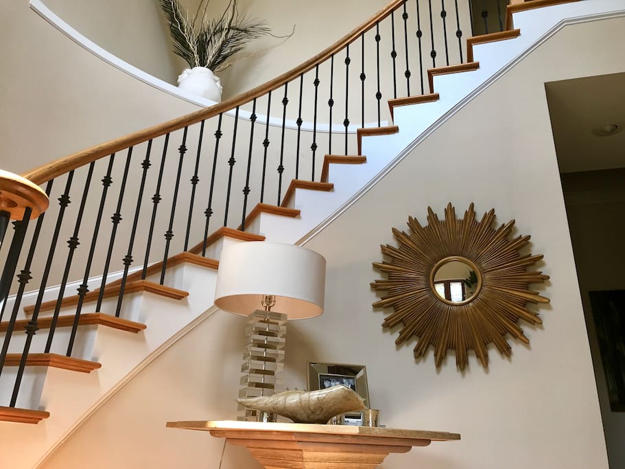 Entry hall and stairway to your private space