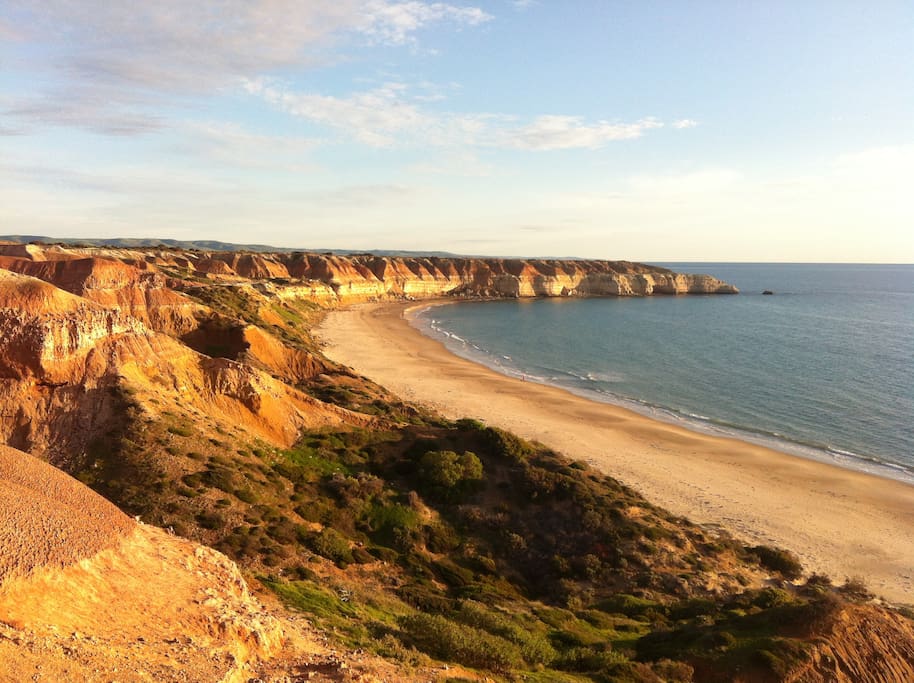 A view of Maslins beach and just a short stroll