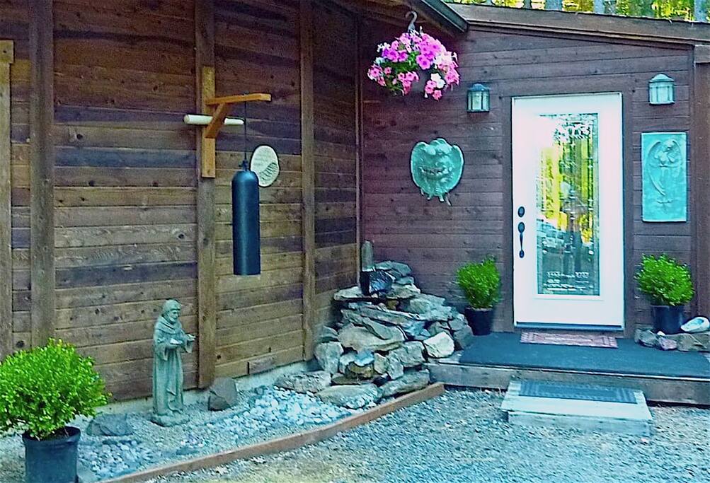 A generous porch to kick your shoes off