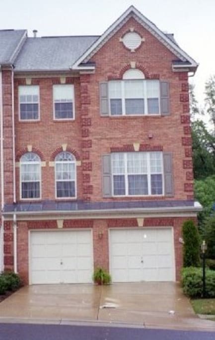 Street view of townhouse