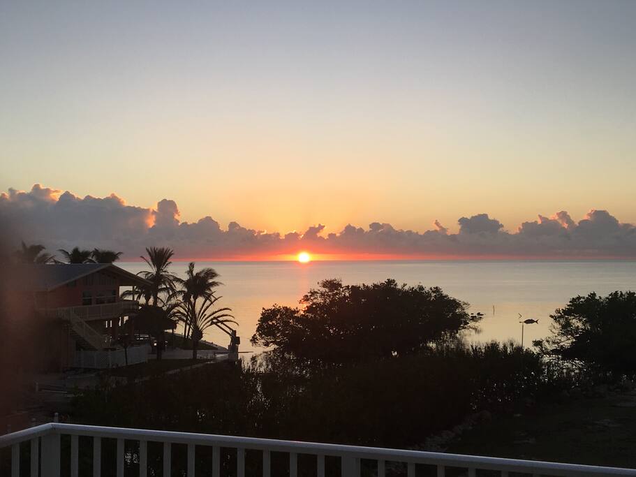 sunrise from master balcony