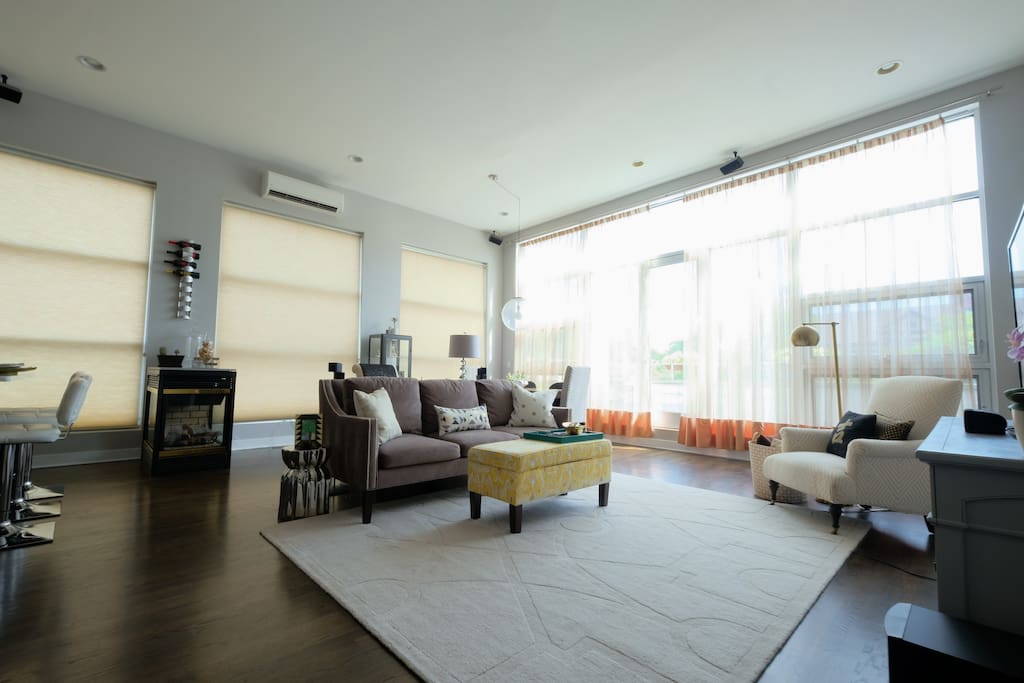 Watch a movie or curl up with a book in the expansive great room.