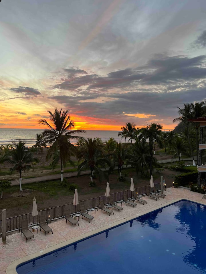 Beachfront Condo in Jaco
w/ Roof Top Sunset View — 2 bedroom vacation rental in Jaco