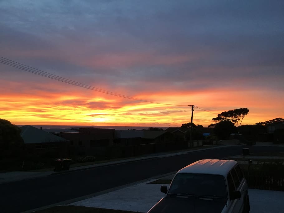 Magnificent sunrises from the front deck