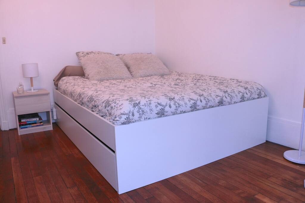 Lit 160x200 avec chevet