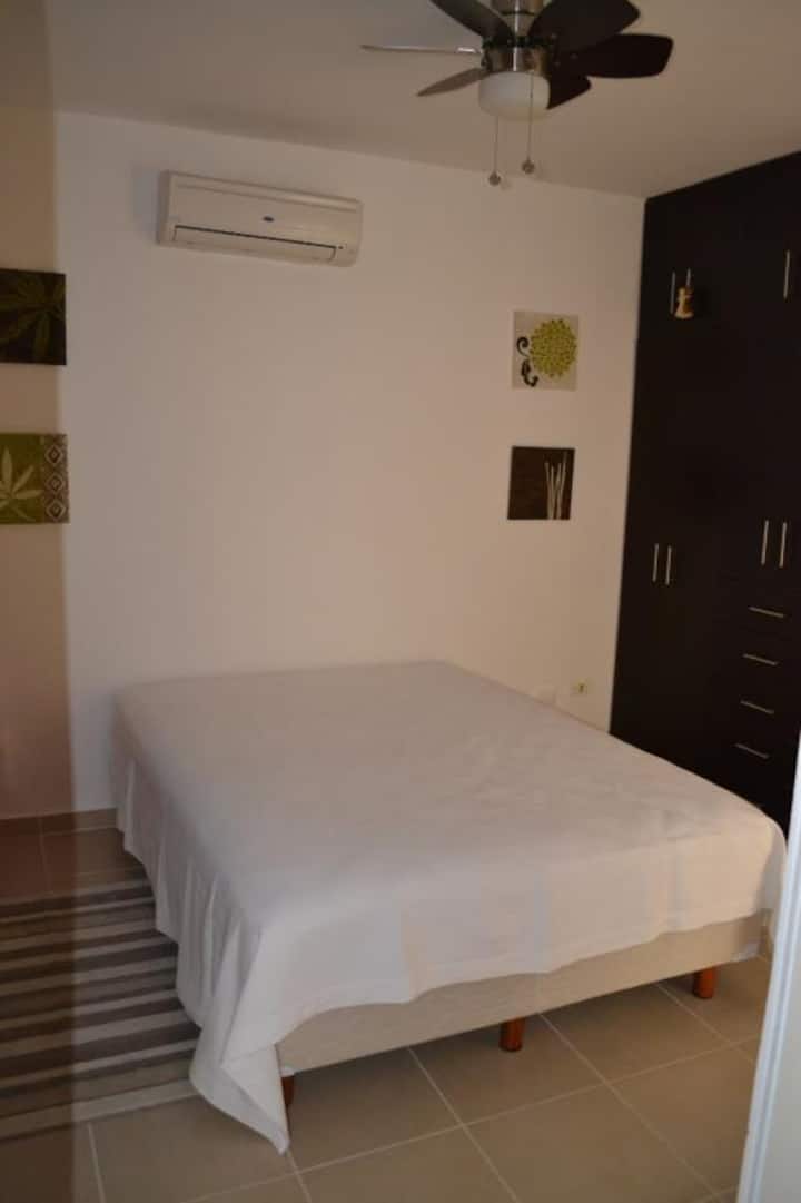 Toto je hlavná izba s vlastnou kúpeľňou so sprchovacím kútom.