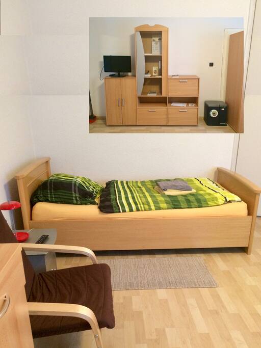 Bett und TV